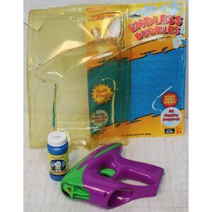 1999 Tootsie Toy Mr Bubbles Endless Blower Gun Toy Purple Party Summer Fun
